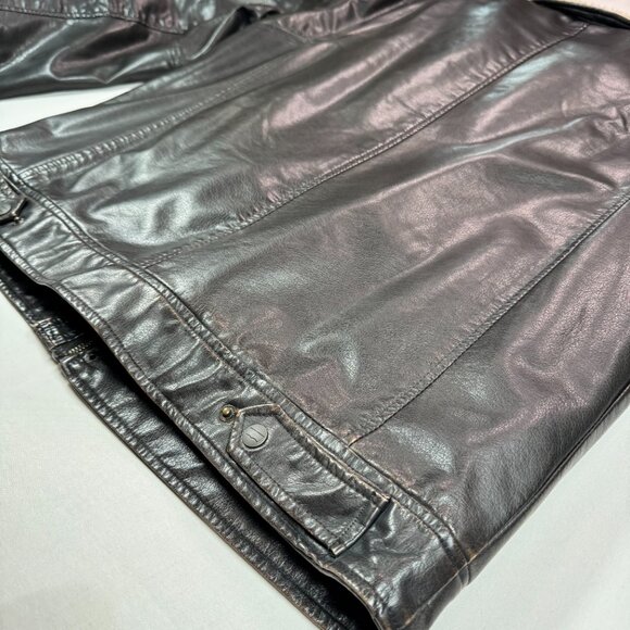 Levi’s Men's Faux Leather Trucker Jacket L - Picture 12 of 15